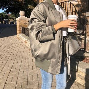 H&M satin Bomber jacket